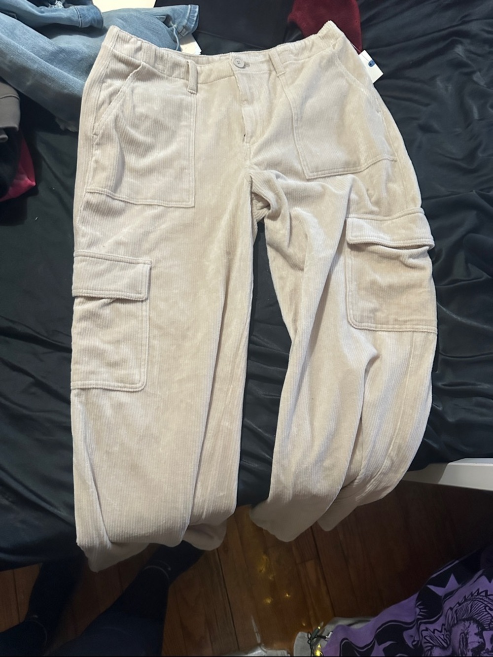 Arizona Jean Company Beige Corduroy Cargo Pants